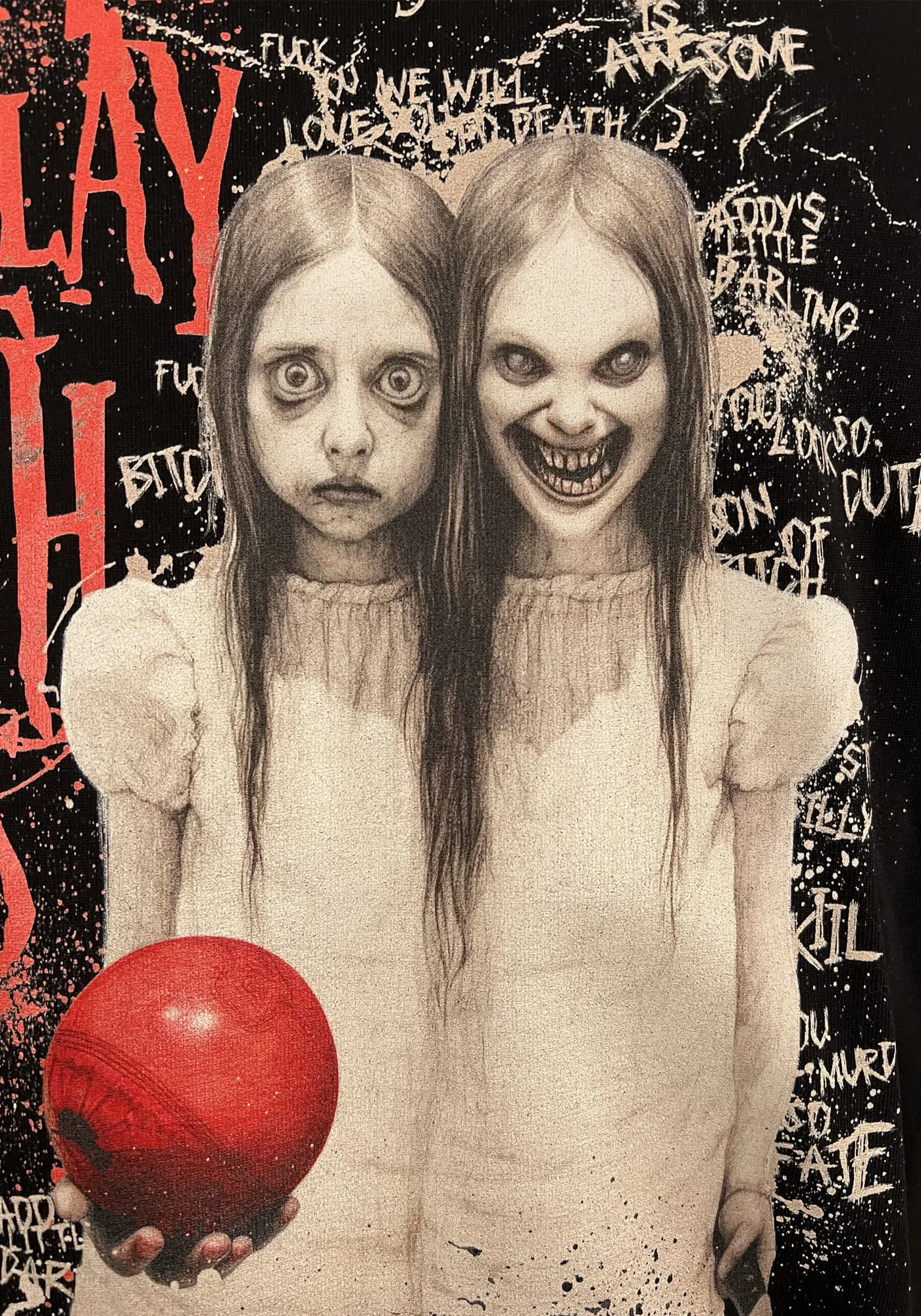 Detail Filmshirts kaufen zweier Horror Zwillinge illustriert