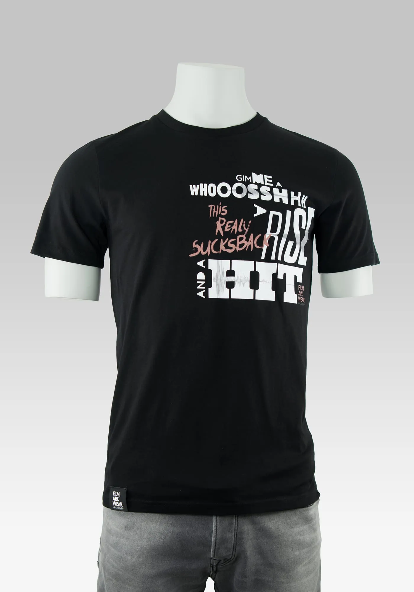 Nerd-shirts film T-Shirt in schwarz mit Typografie Print